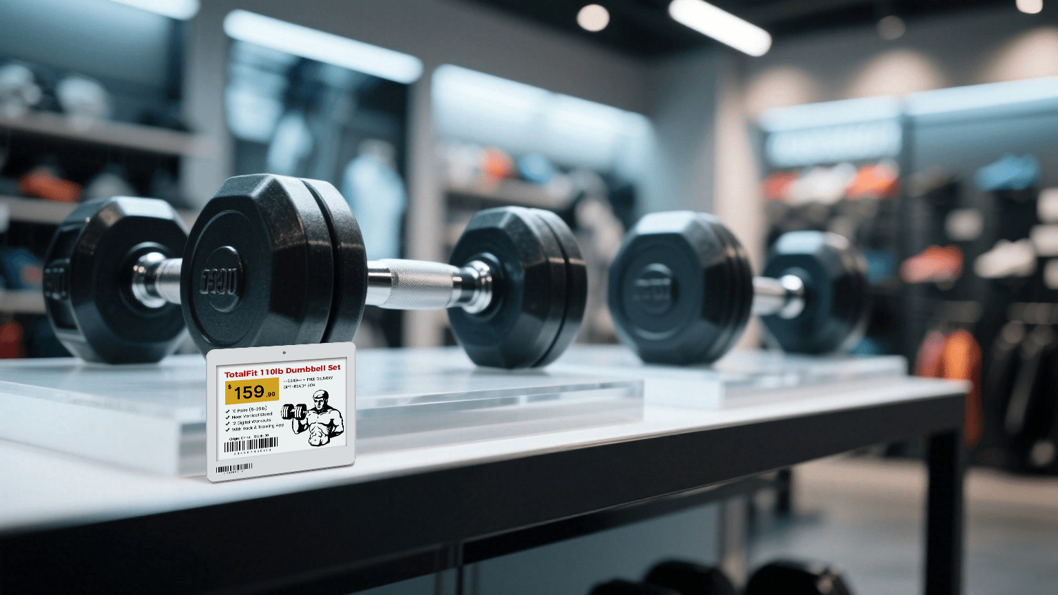 حل ملصقات أرفف إلكترونية (ESL) في متجر مستلزمات رياضية.png