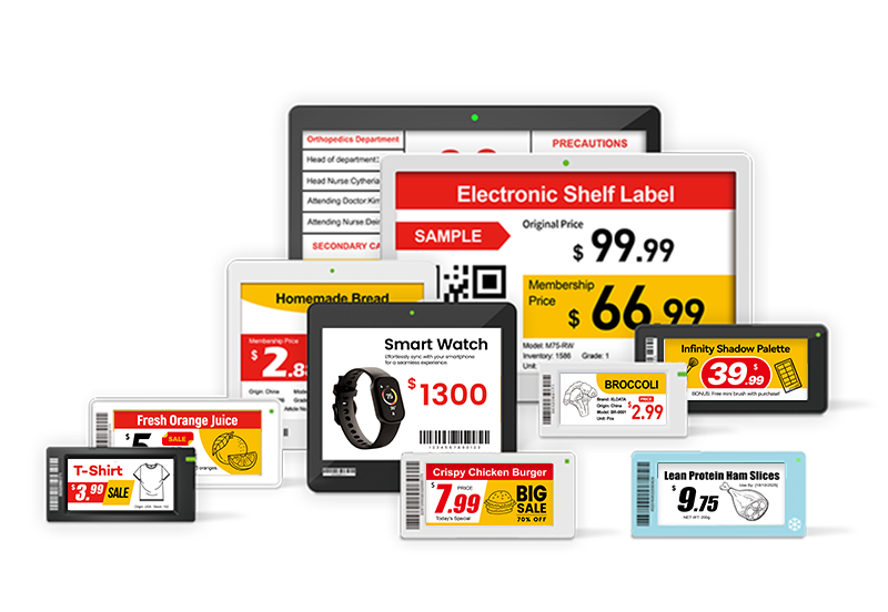 ملصقات الرفوف الإلكترونية